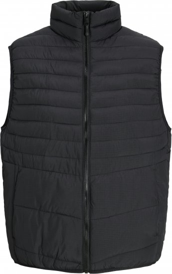 Jack & Jones STATE Vest Black - Bundy - Bundy Nadměrné Velikosti - 2XL-8XL