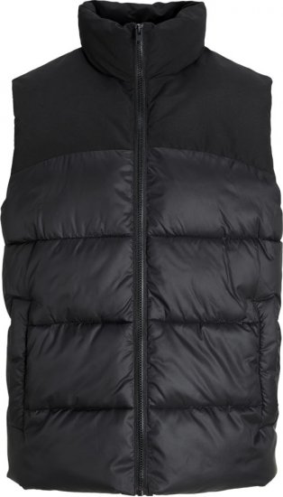 Jack & Jones MOON Bodywarmer Black - Bundy - Bundy Nadměrné Velikosti - 2XL-8XL