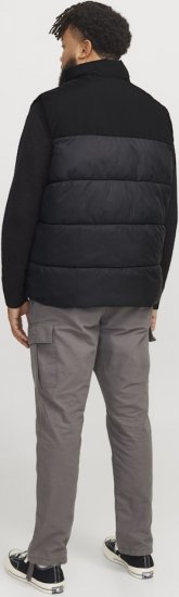 Jack & Jones MOON Bodywarmer Black - Bundy - Bundy Nadměrné Velikosti - 2XL-8XL