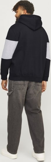 Jack & Jones LEGACY 2 Color Hoodie Black - Mikiny & mikiny s kapucí - Mikiny & Mikiny s kapucí 2XL-12XL