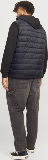 Jack & Jones SPRINT BODYWARMER With Collar Black - Bundy - Bundy Nadměrné Velikosti - 2XL-8XL