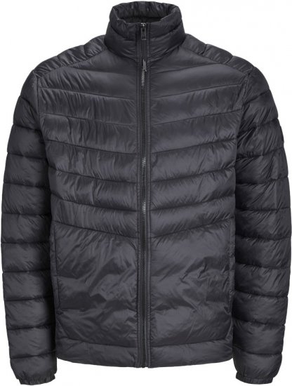 Jack & Jones SPRINT Quilted Collar Jacket Black - Bundy - Bundy Nadměrné Velikosti - 2XL-8XL