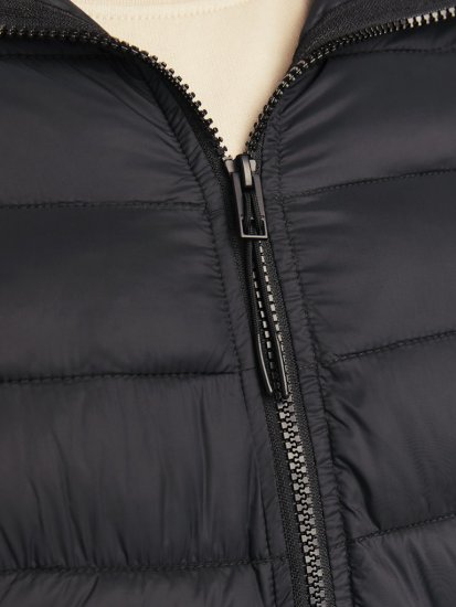 Jack & Jones SPRINT Quilted Hooded Jacket Black - Bundy - Bundy Nadměrné Velikosti - 2XL-8XL