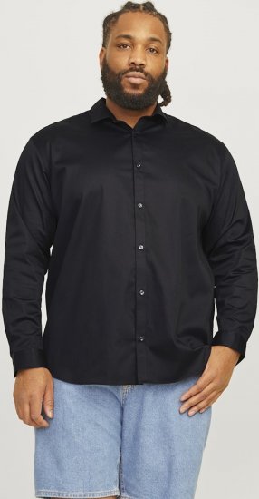 Jack & Jones ARMA LS Shirt Black - Košile - Košile 2XL-10XL