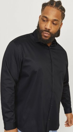 Jack & Jones ARMA LS Shirt Black - Košile - Košile 2XL-10XL