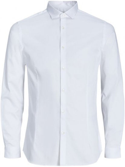 Jack & Jones ARMA LS Shirt White - Košile - Košile 2XL-10XL