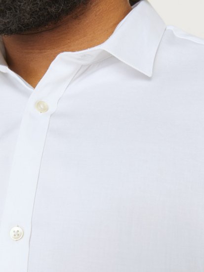 Jack & Jones ARMA LS Shirt White - Košile - Košile 2XL-10XL