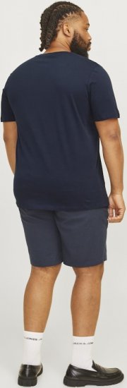 Jack & Jones CORP Logo Play 5 T-Shirt Navy Blazer - Trička - Trička nadměrné velikosti - 2XL-14XL
