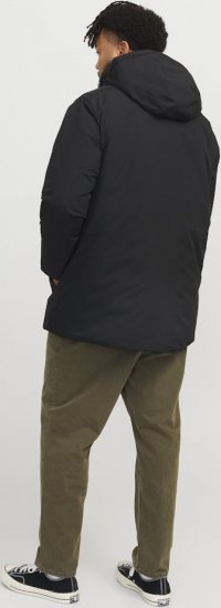 Jack & Jones PAYNE Windproof Parka Black - Bundy - Bundy Nadměrné Velikosti - 2XL-8XL