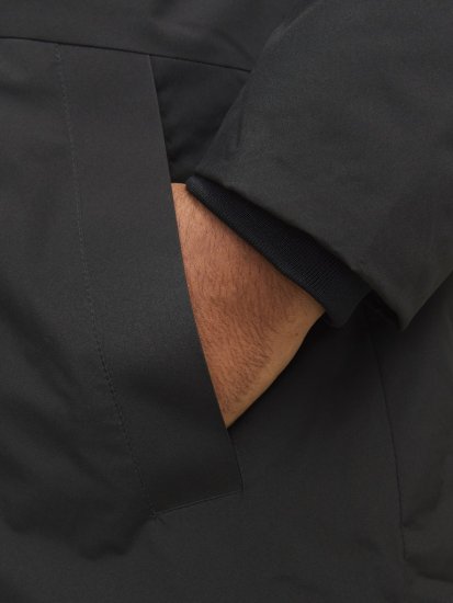 Jack & Jones PAYNE Windproof Parka Black - Bundy - Bundy Nadměrné Velikosti - 2XL-8XL