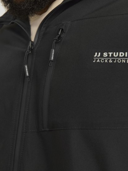 Jack & Jones JJTAYLOR Softshell Jacket Black - Bundy - Bundy Nadměrné Velikosti - 2XL-8XL