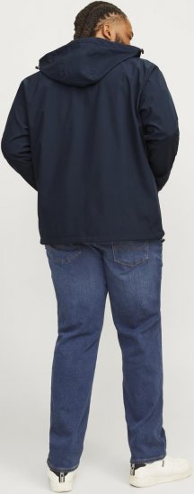 Jack & Jones JJTAYLOR Softshell Jacket Navy Blazer - Bundy - Bundy Nadměrné Velikosti - 2XL-8XL
