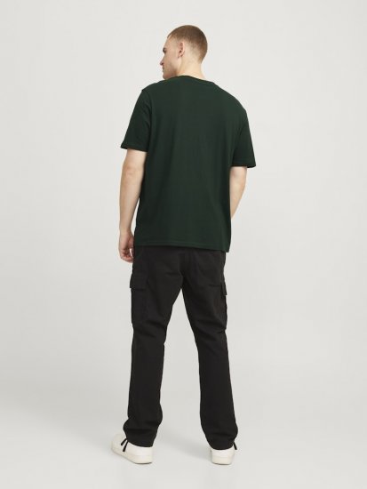 Jack & Jones XMAS Christmas Skull T-Shirt Dark Slate Grey - Trička - Trička nadměrné velikosti - 2XL-14XL