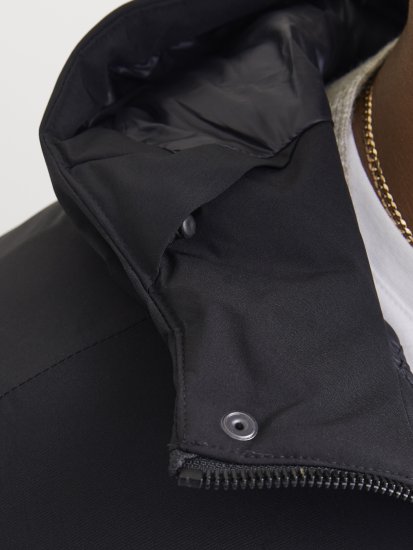 Jack & Jones KEEN Windproof Parka Black - Bundy - Bundy Nadměrné Velikosti - 2XL-8XL