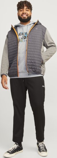 Jack & Jones JCOOUTDOOR Hoodie Light Grey - Mikiny & mikiny s kapucí - Mikiny & Mikiny s kapucí 2XL-12XL