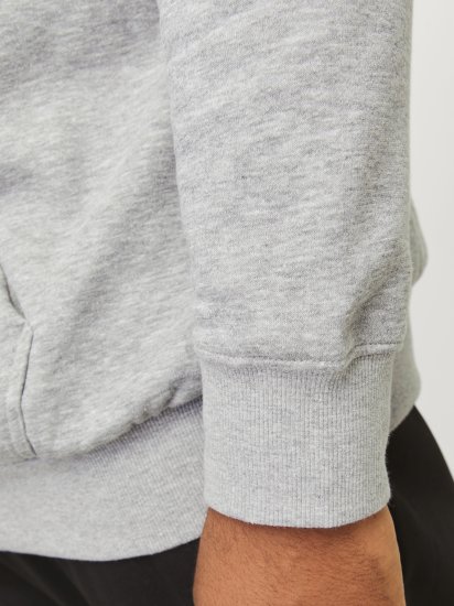 Jack & Jones JCOOUTDOOR Hoodie Light Grey - Mikiny & mikiny s kapucí - Mikiny & Mikiny s kapucí 2XL-12XL