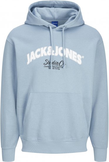 Jack & Jones JORBRONX Hoodie Light Blue - Mikiny & mikiny s kapucí - Mikiny & Mikiny s kapucí 2XL-12XL