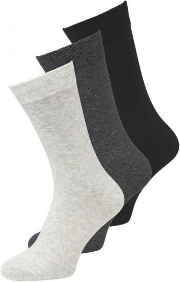 Jack & Jones RAFAEL Socks 3-Pack Grey - Spodní prádlo - Spodní Prádlo Nadměrné Velikosti 2XL-8XL