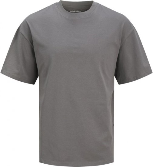  Jack & Jones BRADLEY T-Shirt Grey - Trička - Trička nadměrné velikosti - 2XL-14XL