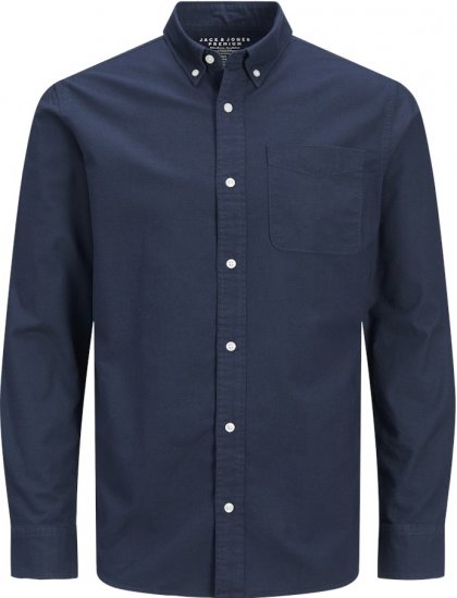 Jack & Jones Brook Oxford Long Sleeve Shirt Navy Blazer - Košile - Košile 2XL-10XL