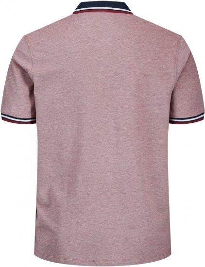 Jack & Jones PAULOS Short Sleeve Polo Rio Red/PS - Polokošile - Polokošile 2XL-8XL - Trička s límečkem 2XL-8XL