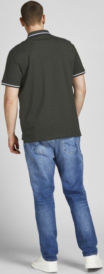Jack & Jones PAULOS Short Sleeve Polo Green/PLAY 1 - Polokošile - Polokošile 2XL-8XL - Trička s límečkem 2XL-8XL