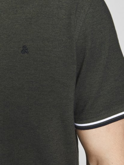 Jack & Jones PAULOS Short Sleeve Polo Green/PLAY 1 - Polokošile - Polokošile 2XL-8XL - Trička s límečkem 2XL-8XL