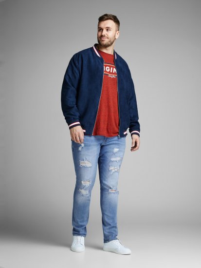 Jack & Jones Liam Jeans Blue Denim - Džíny & kalhoty - Džíny a Kalhoty - W40-W70