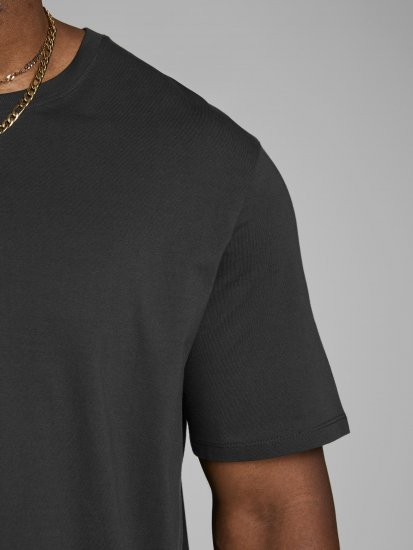 Jack & Jones Organic Basic T-shirt Black - Trička - Trička nadměrné velikosti - 2XL-14XL