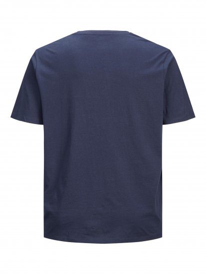 Jack & Jones Organic Basic T-shirt Navy Blazer - Trička - Trička nadměrné velikosti - 2XL-14XL