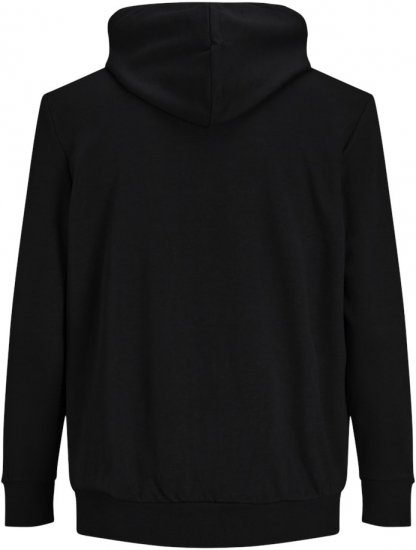 Jack & Jones Basic Sweat Zip Hood Black - Mikiny & mikiny s kapucí - Mikiny & Mikiny s kapucí 2XL-12XL