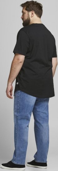 Jack & Jones NOA Crew Neck T-Shirt Black - Trička - Trička nadměrné velikosti - 2XL-14XL