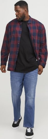 Jack & Jones NOA Crew Neck T-Shirt Black - Trička - Trička nadměrné velikosti - 2XL-14XL