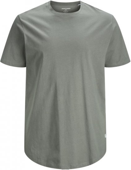 Jack & Jones NOA Crew Neck T-Shirt Grey - Trička - Trička nadměrné velikosti - 2XL-14XL