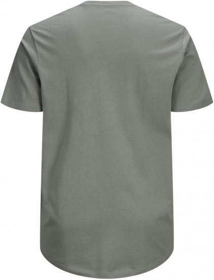 Jack & Jones NOA Crew Neck T-Shirt Grey - Trička - Trička nadměrné velikosti - 2XL-14XL