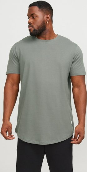 Jack & Jones NOA Crew Neck T-Shirt Grey - Trička - Trička nadměrné velikosti - 2XL-14XL