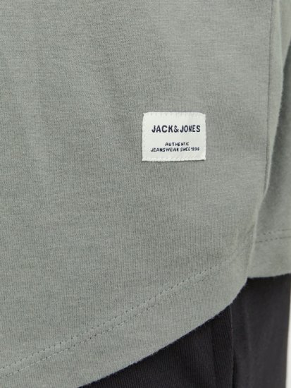 Jack & Jones NOA Crew Neck T-Shirt Grey - Trička - Trička nadměrné velikosti - 2XL-14XL