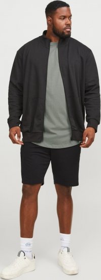 Jack & Jones NOA Crew Neck T-Shirt Grey - Trička - Trička nadměrné velikosti - 2XL-14XL