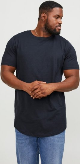 Jack & Jones NOA Crew Neck T-Shirt Navy Blazer - Trička - Trička nadměrné velikosti - 2XL-14XL