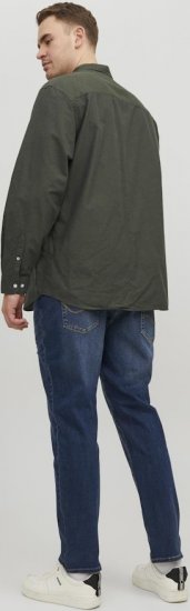 Jack & Jones OXFORD LS Shirt Green - Košile - Košile 2XL-10XL