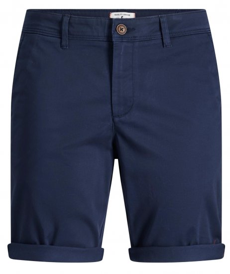 Jack & Jones JPSTBOWIE Chino Shorts Navy Blazer - Šortky - Šortky Nadměrné Velikosti W40-W60