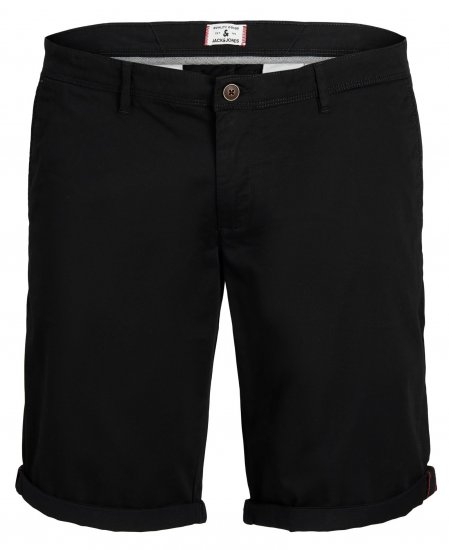 Jack & Jones JPSTBOWIE Chino Shorts Black - Šortky - Šortky Nadměrné Velikosti W40-W60