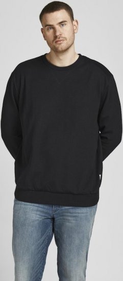 Jack & Jones Basic Sweatshirt Black - Mikiny & mikiny s kapucí - Mikiny & Mikiny s kapucí 2XL-12XL