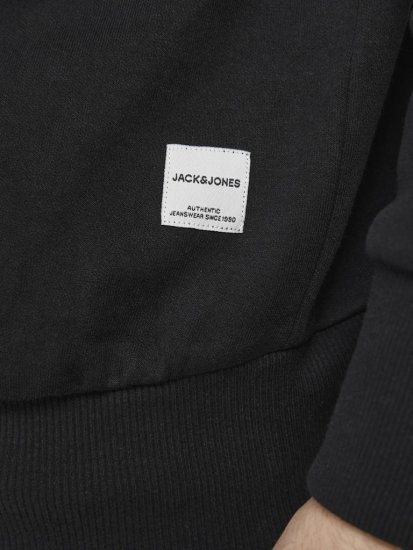 Jack & Jones Basic Sweatshirt Black - Mikiny & mikiny s kapucí - Mikiny & Mikiny s kapucí 2XL-12XL