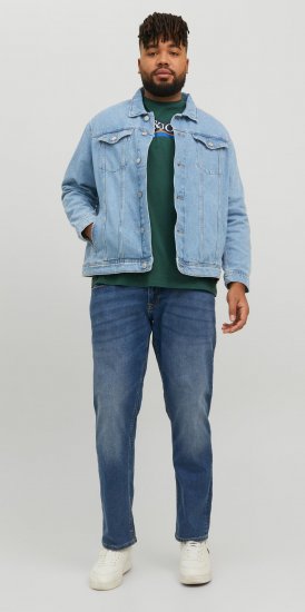 Jack & Jones JJIJEAN Denim jacket Blue Denim - Bundy - Bundy Nadměrné Velikosti - 2XL-8XL
