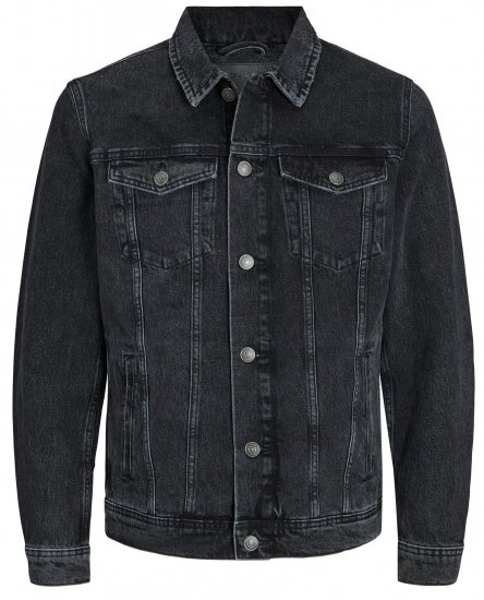 Jack & Jones JJIJEAN Denim Jacket Black Denim - Bundy - Bundy Nadměrné Velikosti - 2XL-8XL