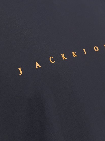 Jack & Jones STAR T-Shirt Dark Navy - Trička - Trička nadměrné velikosti - 2XL-14XL