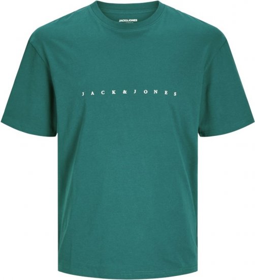 Jack & Jones STAR T-Shirt Deep Teal - Trička - Trička nadměrné velikosti - 2XL-14XL