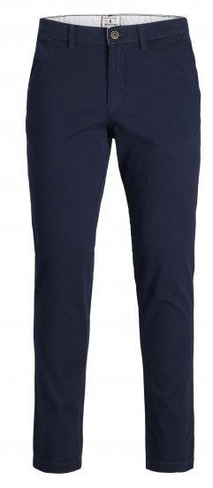 Jack & Jones JPSTMARCO JJDAVE Chinos Navy Blazer - Džíny & kalhoty - Džíny a Kalhoty - W40-W70