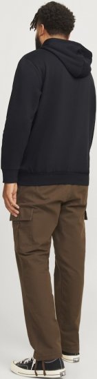 Jack & Jones 2 COL LOGO Hoodie Black - Mikiny & mikiny s kapucí - Mikiny & Mikiny s kapucí 2XL-12XL